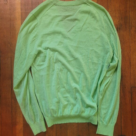 Patrick Assaraf Green Merino Cardigan, sz XS-S - Picture 3 of 8